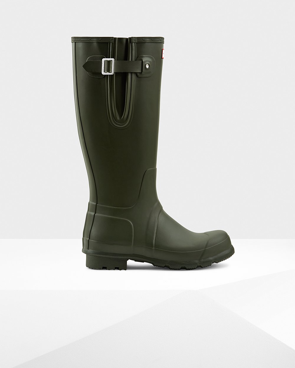 Bottes Hautes de Pluie Hunter Original Side Adjustable Homme Vert Foncé Olive IHQLKVT-68